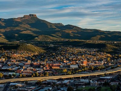 Aerial view of the new Fishers Peak State Park in Colorado.