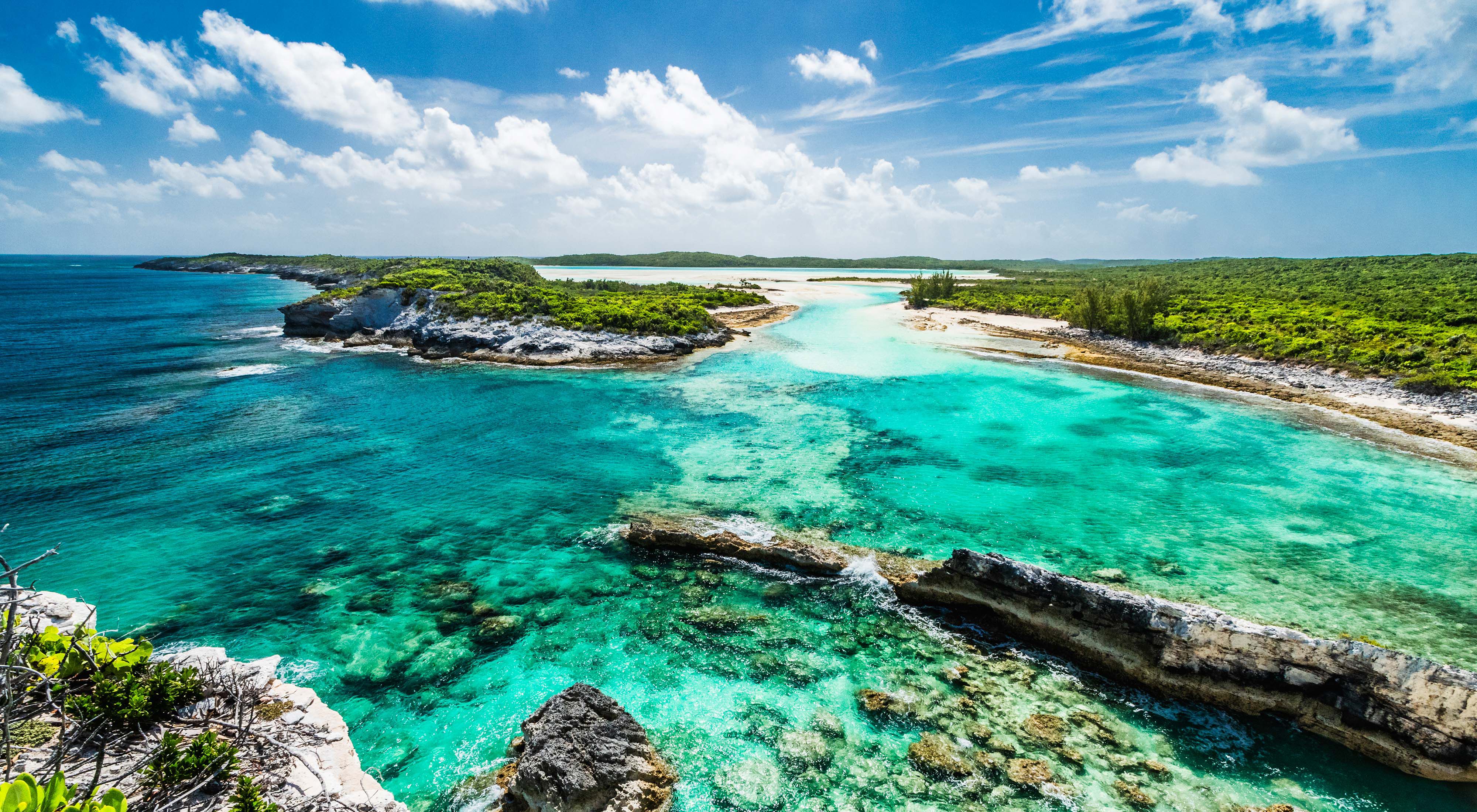 View from Columbus Point, Long Island, The Bahamas.